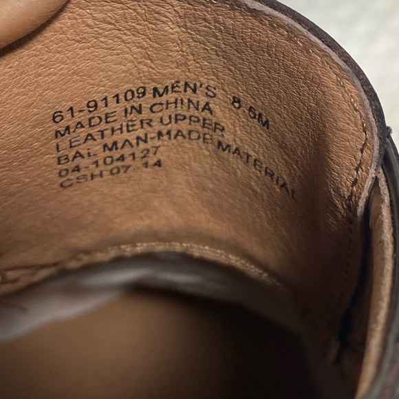 Joseph Abboud 61-91109 Men's Brown Cap Toe Oxfords Size 8.5 - Picture 9 of 9